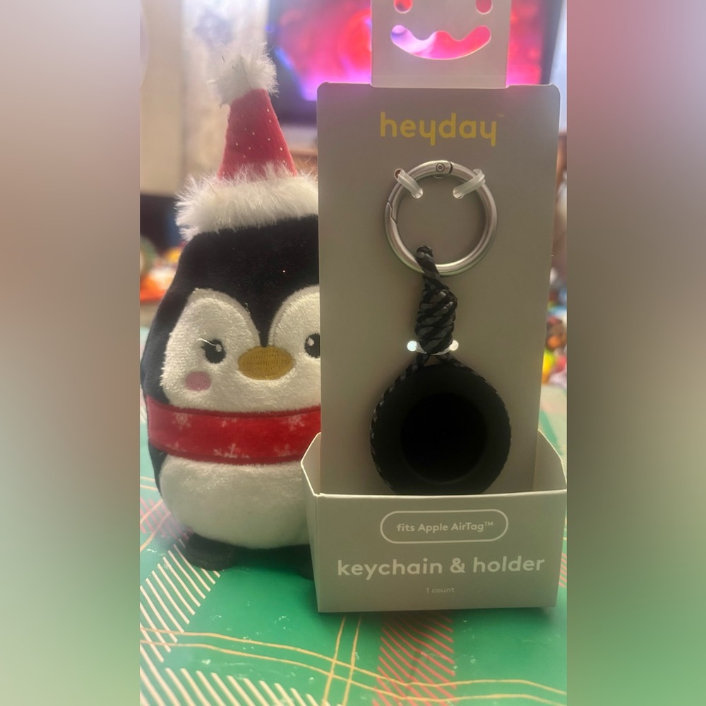 Heyday Black Keychain & Holder for Apple AirTag